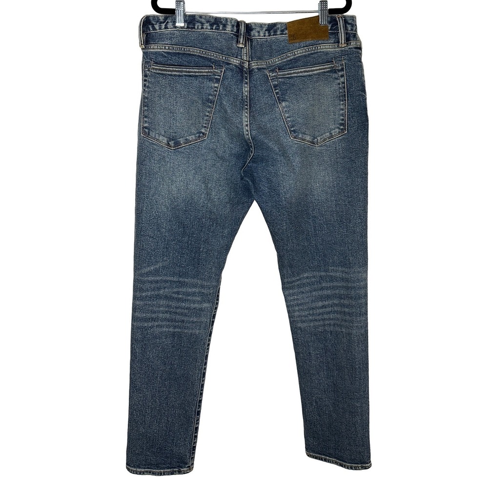 Todd Snyder Mens Slim Fit Stretch 5 Pocket Jeans Blue Wash Classic Hipster 34 32 - Picture 4 of 12